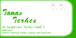 tamas terhes business card